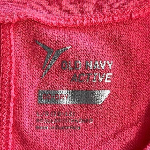 🌴 Old Navy Active ‘Follower/Leader’ Graphic Tee L/10-12 Girls - Picture 4 of 7